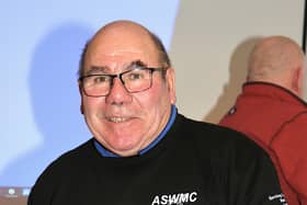 Roy Sims - Torbay MC Chairman with the RAC MSA Silver Salver - ASWMC Club Championship