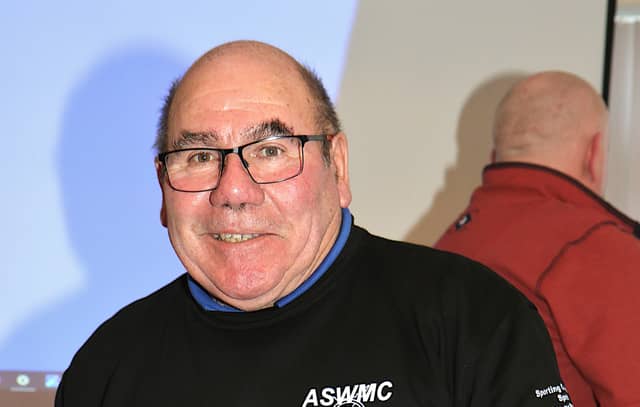 Roy Sims - Torbay MC Chairman with the RAC MSA Silver Salver - ASWMC Club Championship