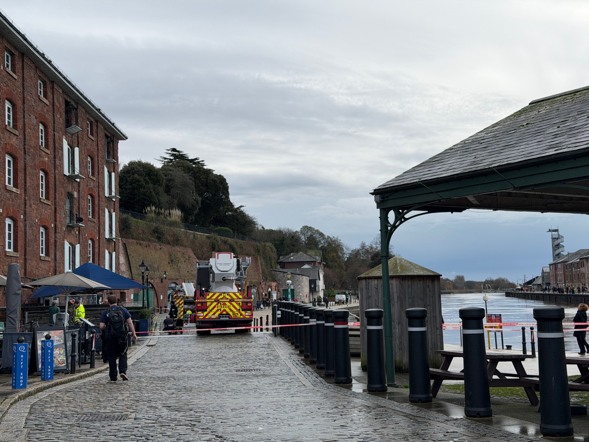Popular riverside Exeter restaurant closes after kitchen fire
