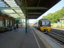 Train arriving at Okehampton © DS Pugh, licensed for reuse under Creative Commons