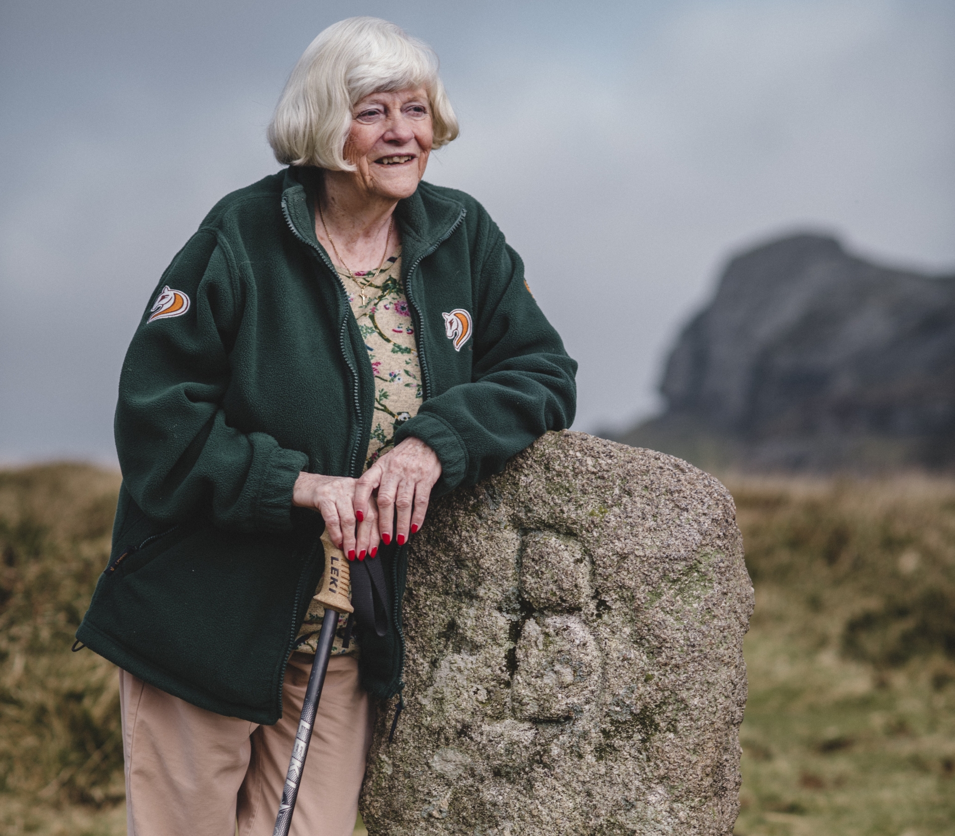 Ann Widdecombe with her beloved moorland in the background. Picture by Steven Heywood