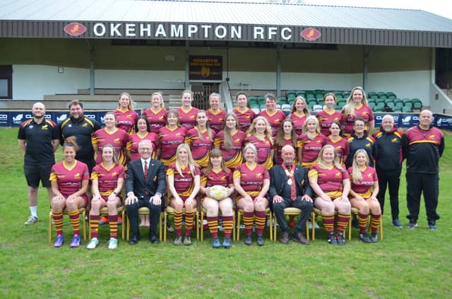 Okehampton RFC Ladies are celebrating back-to-back promotions and a place in the Papa John’s Junior Plate final