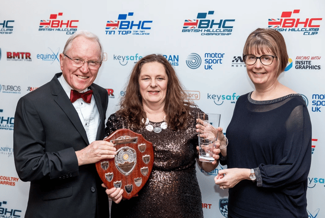 BHC Awards - 2025 L-R Peter Isaac - Wiscombe Ltd MD_ Hazel Galbraith_ Sarah Forsyth - Woolbridge MC Chairwoman Photo - Andrew Doherty Photography