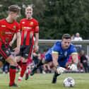 Goalkeeper Aaron Dearing enjoyed a brilliant afternoon. Pic from PPAUK