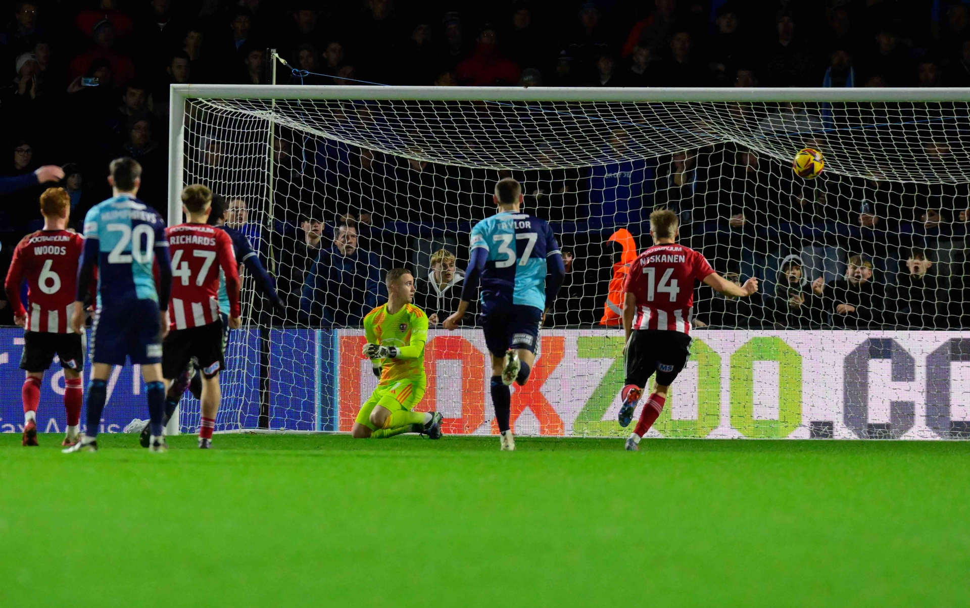 Exeter City beaten at Wycombe. Pic from PPAUK