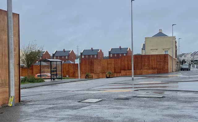 School Square, Sherford, where four new buildings, including apartments, retail spaces and a nursery, have been given the planning green light.