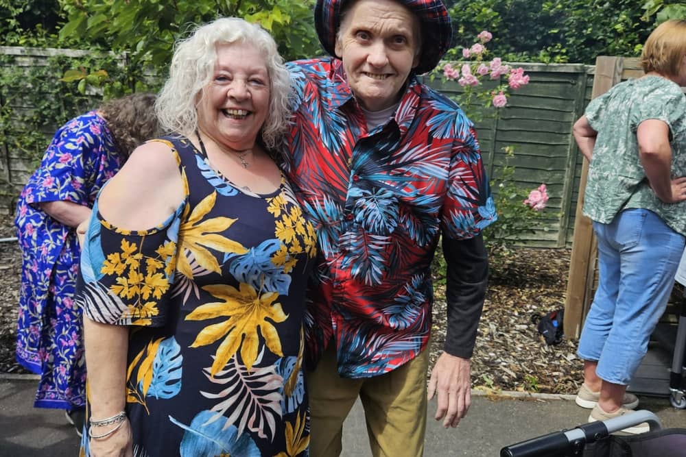Residents and friends celebrated together