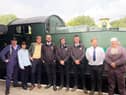 Beyond Paradise actors Kris Marshall and Zahra Ahmadi at South Devon Railway