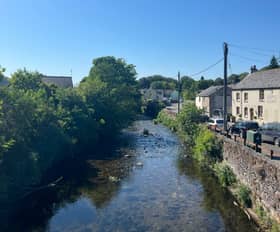 Horrabridge village pictured in the Bank Holiday Monday sun