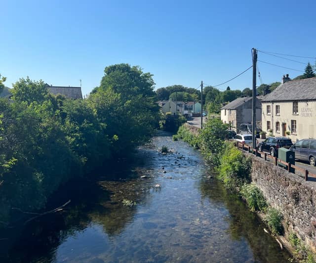 Horrabridge village pictured in the Bank Holiday Monday sun