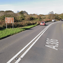 The busy route was closed after a collision near the Buckland Abbey turning