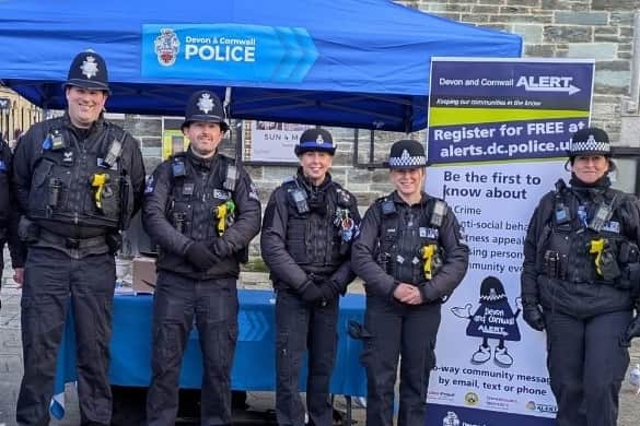 The Tavistock Neighbourhood Policing team at last years' event