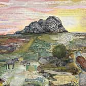 Haytor - A Dartmoor Icon is a mixed media collage