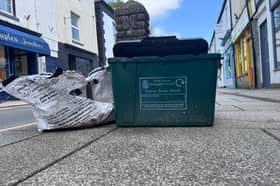 West Devon Borough Council bins in Tavistock