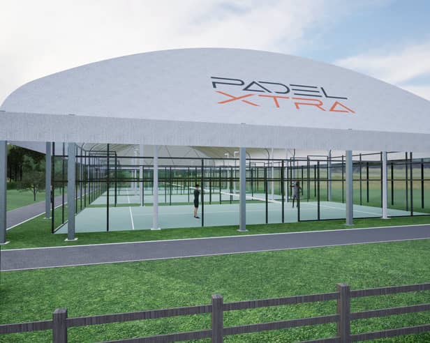 The courts are planned to be situated between the existing multi-use area and the astro pitch, adjacent to the A386