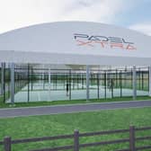The courts are planned to be situated between the existing multi-use area and the astro pitch, adjacent to the A386