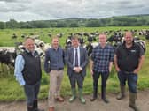 (L-R) Richard Collins, Mark Persey, Mel Stride, Jack Gorman and Gary