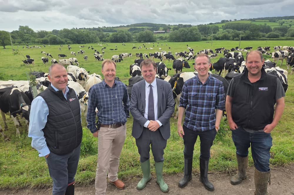 (L-R) Richard Collins, Mark Persey, Mel Stride, Jack Gorman and Gary