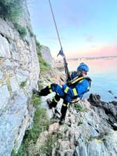 The Plymouth Coastguard Rescue team in action