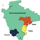 Map of the new council areas