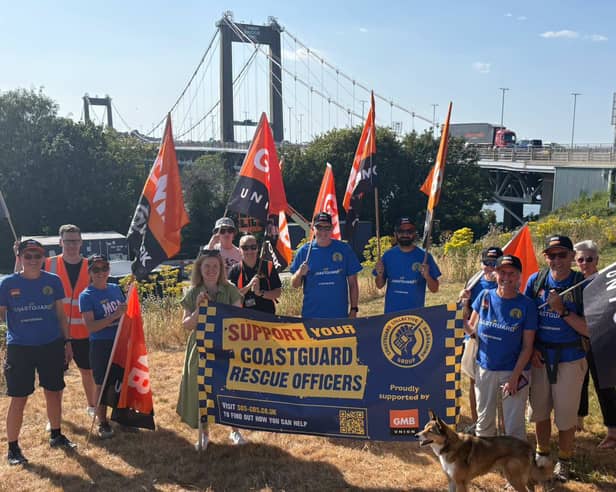 Rebecca Smith MP joins local Coastguard Rescue Officers on Tamar Bridge walk
