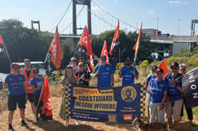 Rebecca Smith MP joins local Coastguard Rescue Officers on Tamar Bridge walk