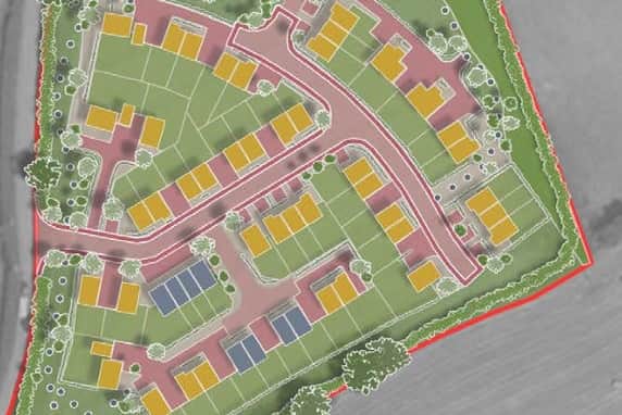 The site at Buckland where Rubix Strategic wants to build 50 homes