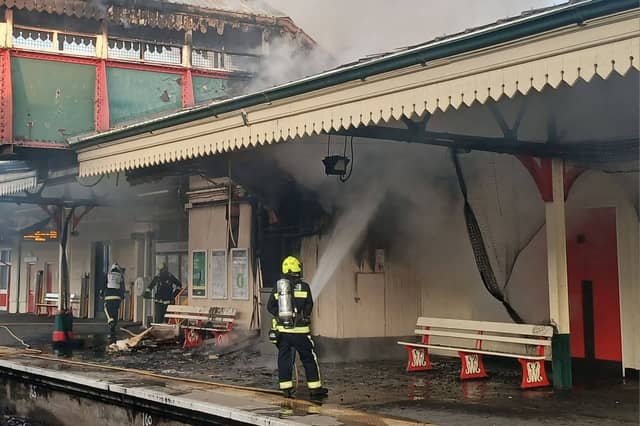 Paignton railway station could reopen next week after a major fire severely damaged the station building
