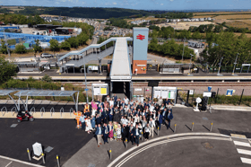 Celebrations as Okehampton Interchange station opened this morning