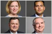 (L-R) Rebecca Smith, David Reed, Mel Stride and Geoffrey Cox have all confirmed plans to stand again at the next general election