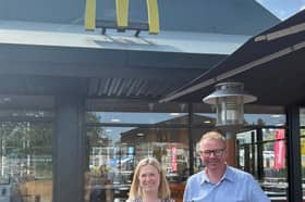 Rebecca's support follows a recent visit to the McDonald’s on Billacombe Road in Plymstock