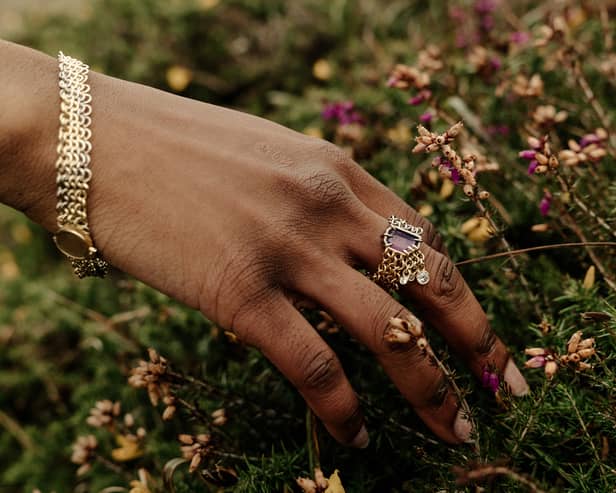 'Dartmoor At Dusk' Ring and 'Moorland Glow' bracelet