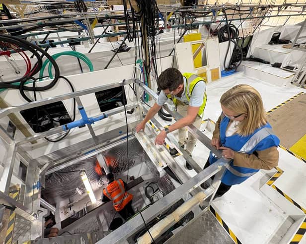 Rebecca Smith visited Princess Yachts in Plymouth