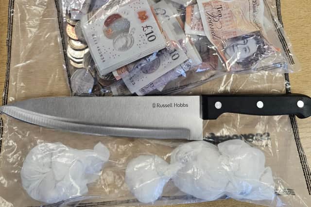 Police also seized drugs, cash and weapons