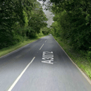 The A3072 between Garlands Farm and Highampton