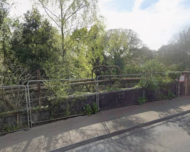 The footbridge at Newton Abbot which is due to be removed