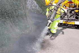 A screenshot from the PCC YouTube video titled: "Project Pothole: Fixing more roads, faster"