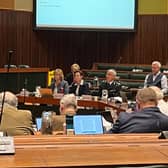 A meeting of the Devon and Cornwall police and crime panel with commissioner Alison Hernandez and chief constable James Vaughan
