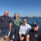MPs Rebecca Smith (Centre Left) and Fred Thomas (Centre Right) attended the exercise on Monday 21 September