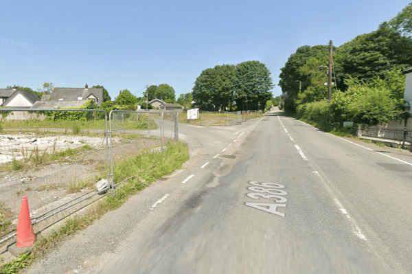 The former Down's Garage site at Mary Tavy