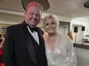 Angela Rippon with David 'Fitz' FitzGerald at the Peninsula Medical Foundation fundraising ball
