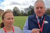 Liz Warner, tenant farmer representative; and Stephen Dennis, Regional Manager for Farming Community Network