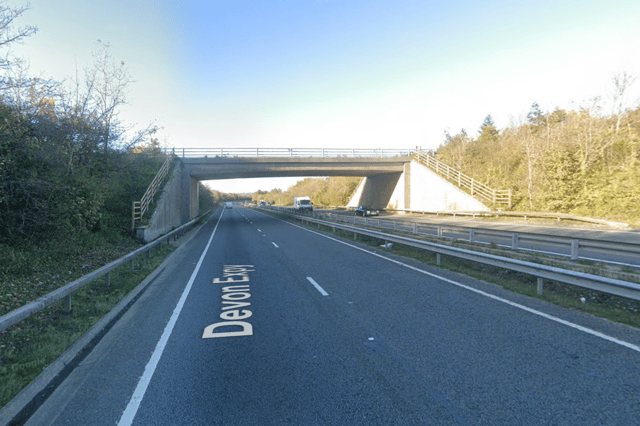Drivers are facing disruption on the A38 northbound near Chudleigh