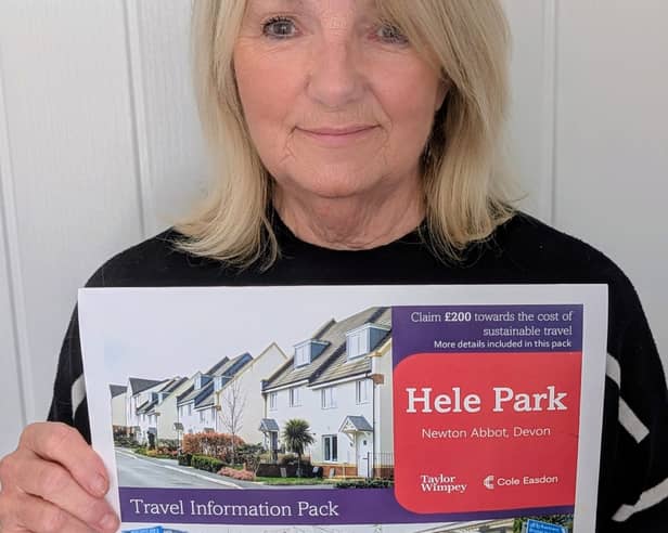 Jeanne Howells has expressed dismay after being told she couldn't get money back for train tickets via a sustainable travel scheme overseen by housebuilder Taylor Wimpey