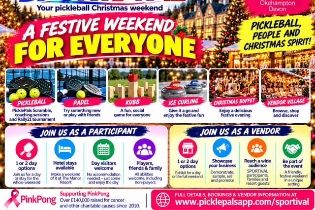 Pickleball festival serves up a festive sporting weekend in Okehampton