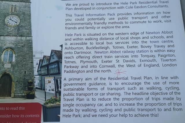 Jeanne Howells has expressed dismay after being told she couldn't get money back for train tickets via a sustainable travel scheme overseen by housebuilder Taylor Wimpey