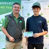 Lee Kirk from Mason Kings with Best Junior Freddie Harding