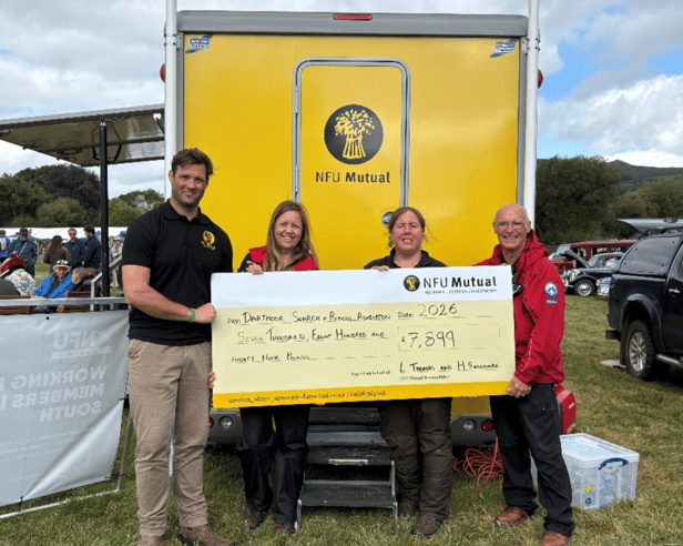 NFU Mutual staff in Newton Abbot have nominated Dartmoor Search and Rescue Team – Ashburton for a £7,899 donation