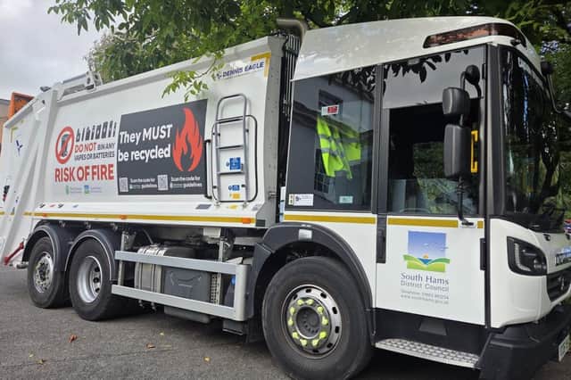 South Hams Council bin lorry