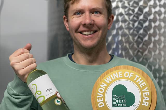 Head winemaker Tom picked up Devon Wine of the Year for Alder's Madeleine Angevine